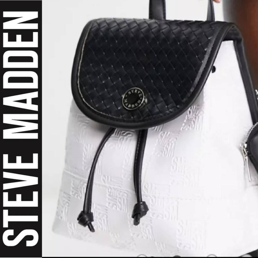 Steve Madden Bsaraa Woven Logo Backpack